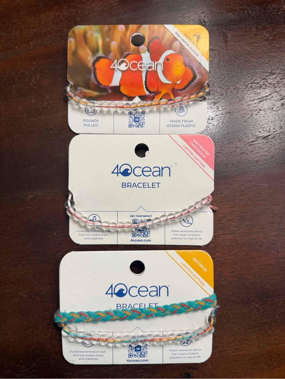 Set of 3 - 4Ocean Brand New Bracelets